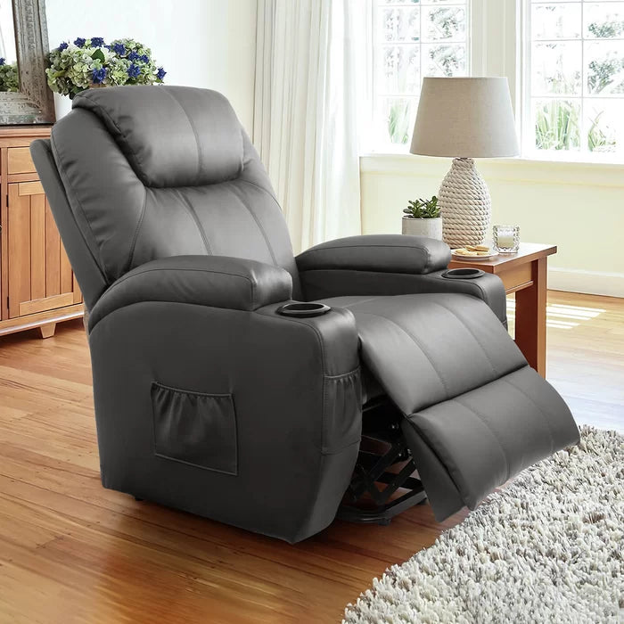 Faux Leather Heated Massage Chair