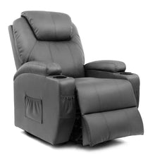 Load image into Gallery viewer, Faux Leather Heated Massage Chair
