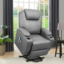 Load image into Gallery viewer, Faux Leather Heated Massage Chair
