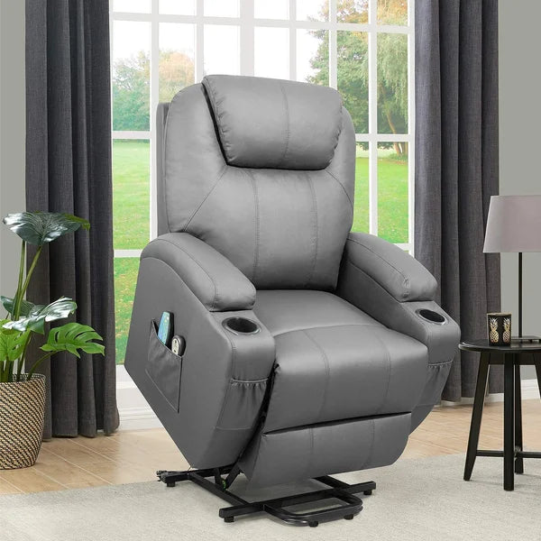 Faux Leather Heated Massage Chair