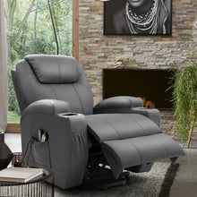 Load image into Gallery viewer, Faux Leather Heated Massage Chair
