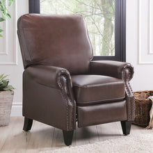 Load image into Gallery viewer, Brown Faux Leather Manual Recliner ( AP542 )
