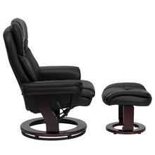 Load image into Gallery viewer, Faux Leather Manual Swivel Recliner with Ottoman 1274CDR
