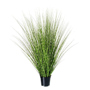 24" Faux Onion Grass in Pot Liner