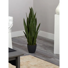 Load image into Gallery viewer, Faux Snake Plant in Planter SET OF 2
