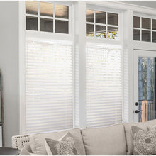 Load image into Gallery viewer, 17&quot;W x 72&quot;L Faux Wood Room Darkening White Horizontal/Venetian Blind
