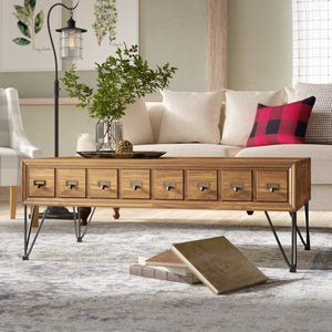 Faviola 4 Legs Coffee Table, 18'' H X 48'' L X 28'' D
