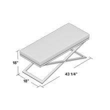 Load image into Gallery viewer, Fawkes Faux leather Bench AH3435
