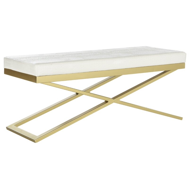 Fawkes Faux leather Bench AH3435