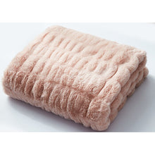 Load image into Gallery viewer, Faycelles Faux Fur Throw Pink #826HW
