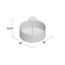 Load image into Gallery viewer, Fayme 3 - Light 16&quot; Shaded Drum Semi Flush Mount 7161
