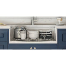 Load image into Gallery viewer, Glossy White True Fireclay 24&quot; L X 18&quot; W Farmhouse Kitchen Sink With Sink Grid And Strainer
