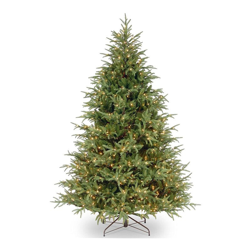 Feel Real Frasier Pre-Lit 7.5' Green Fir Christmas Tree with 1000 Clear/White Lights