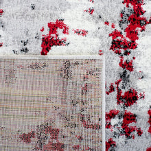 Load image into Gallery viewer, Feingold Abstract Area Rug in Gray/Red/White, Rectangle 8&#39; x 10&#39;

