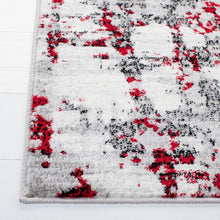 Load image into Gallery viewer, Feingold Abstract Area Rug in Gray/Red/White, Rectangle 8&#39; x 10&#39;
