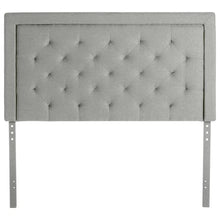 Load image into Gallery viewer, Felicienne Upholstered Solid Wood Panel Headboard, King
