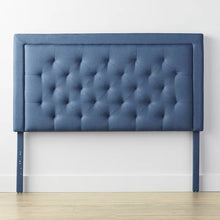 Load image into Gallery viewer, Twin Felicienne Upholstered Solid Wood Panel Headboard

