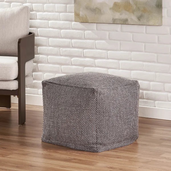 Felix 18'' Wide Square Pouf Ottoman