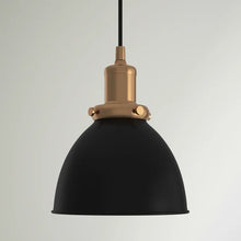 Load image into Gallery viewer, Blackened Bronze/Warm Brass Fellows 1 - Light Single Dome Pendant, Set of 3 pendants (3 BOXES)
