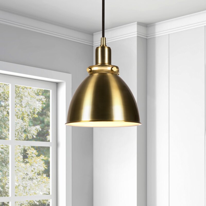 Gold Fellows 1 - Light Single Dome Pendant MRM3630