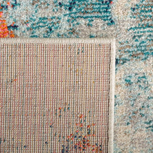 Load image into Gallery viewer, Felty Abstract Area Rug in Cream/Orange/Blue, Rectangle 4&#39; x 6&#39;
