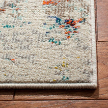 Load image into Gallery viewer, Felty Abstract Area Rug in Cream/Orange/Blue, Rectangle 4&#39; x 6&#39;
