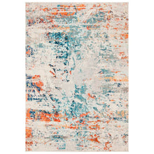 Load image into Gallery viewer, Felty Abstract Area Rug in Cream/Orange/Blue, Rectangle 4&#39; x 6&#39;

