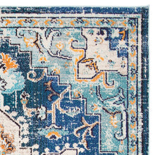 Load image into Gallery viewer, Felty Oriental Area Rug in Cream/Light Blue, Rectangle 8&#39; x 10&#39;
