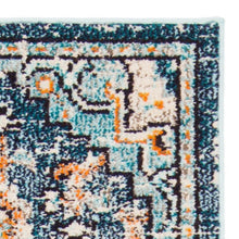 Load image into Gallery viewer, Felty Oriental Area Rug in Cream/Light Blue, Rectangle 8&#39; x 10&#39;
