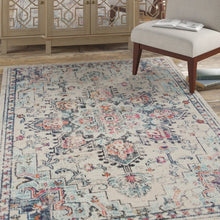Load image into Gallery viewer, Felty Oriental Area Rug in Cream/Blue, Rectangle 8&#39; x 10&#39;
