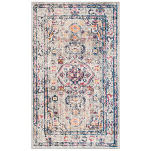 Load image into Gallery viewer, Felty Oriental Area Rug in Gray/Blue/Orange, Rectangle 2&#39;2&quot; x 6&#39;
