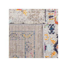 Load image into Gallery viewer, Felty Oriental Area Rug in Gray/Blue/Orange, Rectangle 2&#39;2&quot; x 6&#39;
