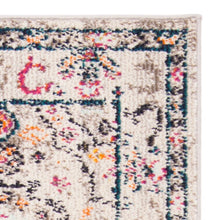 Load image into Gallery viewer, Felty Oriental Area Rug in Gray/Blue/Orange, Rectangle 2&#39;2&quot; x 6&#39;
