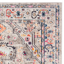 Load image into Gallery viewer, Felty Oriental Area Rug in Gray/Blue/Orange, Rectangle 2&#39;2&quot; x 6&#39;
