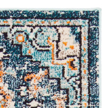 Load image into Gallery viewer, Rectangle 2&#39;2&quot; x 4&#39; Felty Power Loom Performance Cream/Light Blue Rug
