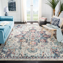 Load image into Gallery viewer, Felty Power Loom Performance Cream/Blue Rug 12&#39; x 18&#39;
