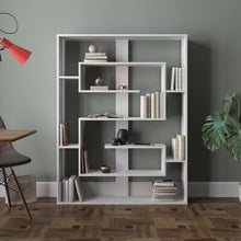Load image into Gallery viewer, White Fembra Geometric Bookcase 798CDR
