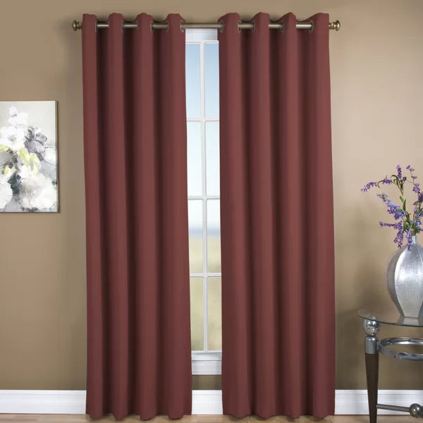 Fenoglio Solid Grommet Single Curtain Panel, 56