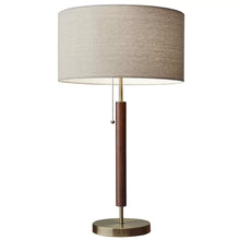 Load image into Gallery viewer, Fernando 26&quot; Walnut Table Lamp
