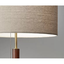 Load image into Gallery viewer, Fernando 26&quot; Walnut Table Lamp
