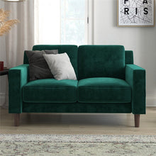 Load image into Gallery viewer, Ferranti 55&#39;&#39; Velvet Square Arm Loveseat
