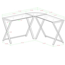 Load image into Gallery viewer, White Ferro Reversible L-Shape Desk *AS IS #824HW
