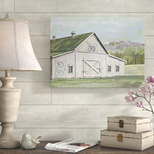 Load image into Gallery viewer, 35&quot; H x 47&quot; W x 2&quot; D Field Barn In Spring by Art Licensing Studio - Wrapped Canvas Print OG363
