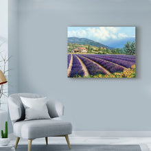Load image into Gallery viewer, 35&quot; H x 47&quot; W x 2&quot; D Fields Of Lavender by Michael Swanson - Wrapped Canvas Print
