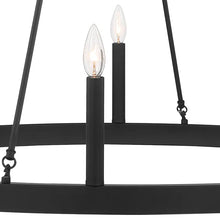 Load image into Gallery viewer, Finchley 12 - Light Candle Style Wagon Wheel Chandelier
