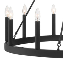 Load image into Gallery viewer, Finchley 12 - Light Dimmable Wagon Wheel Chandelier
