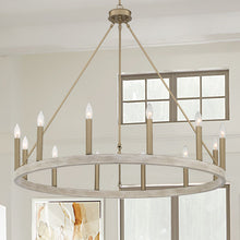 Load image into Gallery viewer, Finchley Dimmable Wagon Wheel Chandelier
