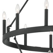 Load image into Gallery viewer, Finchley Dimmable Wagon Wheel Chandelier, 50&#39;&#39; H x 40&#39;&#39; W x 40&#39;&#39; D
