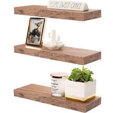 Load image into Gallery viewer, Mahogany Finkle 3 Tier Floating Shelf (Set of 3) OG488
