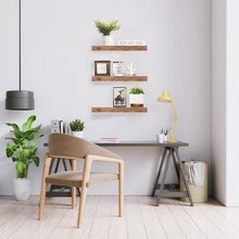 Load image into Gallery viewer, Mahogany Finkle 3 Tier Floating Shelf (Set of 3) OG488
